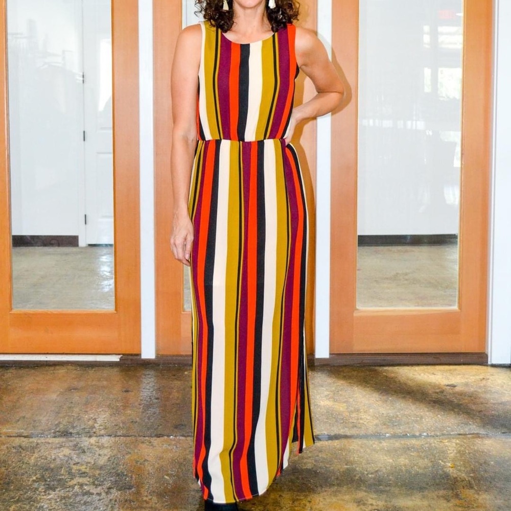 Arizona Striped Maxi Dress